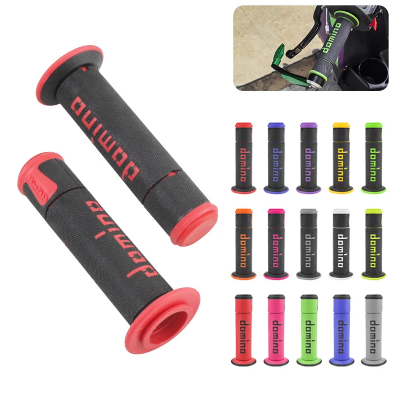 7/8 "22 24mm Motorcycle Grips Handle Bar For KTM YAMAHA Universal Pit Bike Motocross Motorbike Rubber GEL Domino Grip 15 Colors