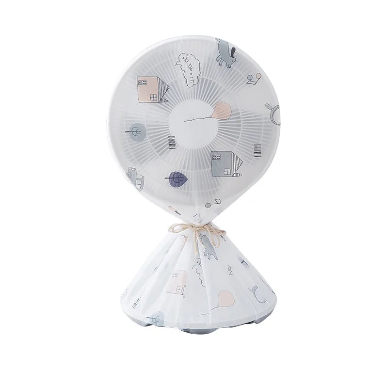 Floor Fan Cover Washable Waterproof Dustproof Standing Round Electric Fan Protective Cover Household Universal Storage Cover