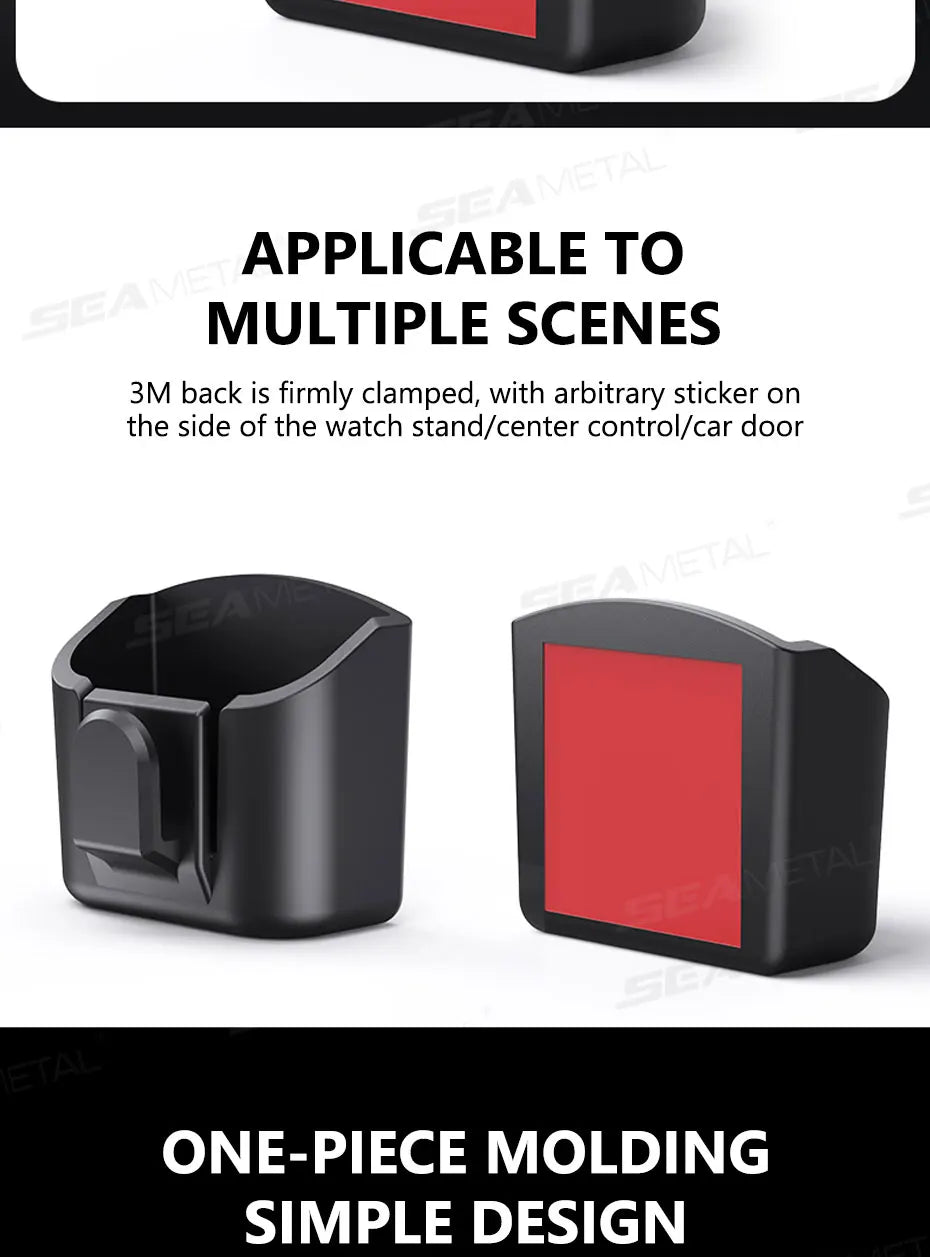 SEAMETAL Dashboard Car Key Storage Box Compact Key Storage Organizer Self-Adhesive Universal Auto Key Holder with Hanging Hook