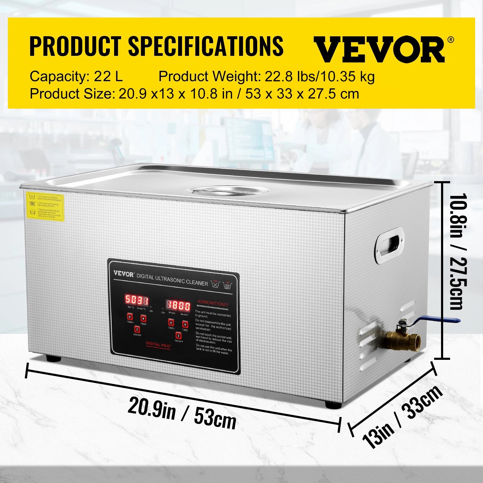 Ultrasonic Cleaner 2L–30L Stainless Steel Deep Cleaning Machine