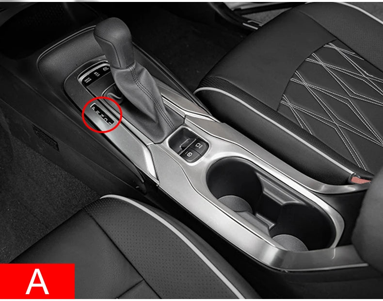 Para Toyota Corolla E210 2019 2020 2021 2022 2023 2024 2025 híbrido, cubiertas de moldura del panel de cambio de palanca central de coche inoxidable