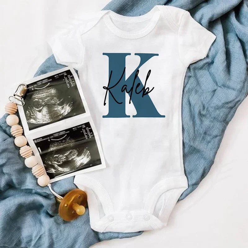 Personalized Initial-and-Name Baby Bodysuit