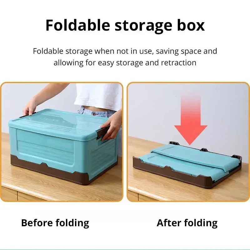 Foldable Plastic Storage Box, Single or Three-Pack