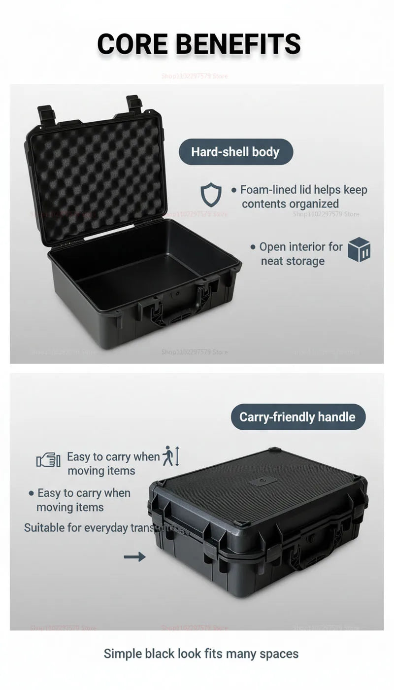 Foam-Lined Hard Storage Case