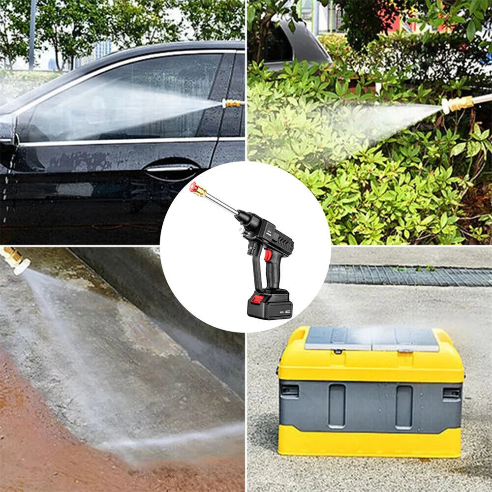 700W 30BAR Cordless Car Wash Water Gun 20000mAh High Pressure Cleaner Washer Spray Water Cleaning Machine for Makita 18V Battery