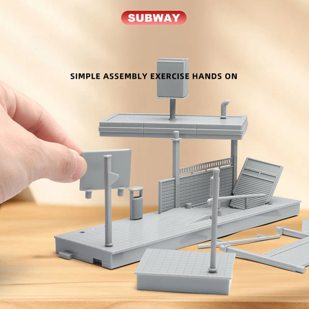 1:64 Subway Exit Building Diorama Model