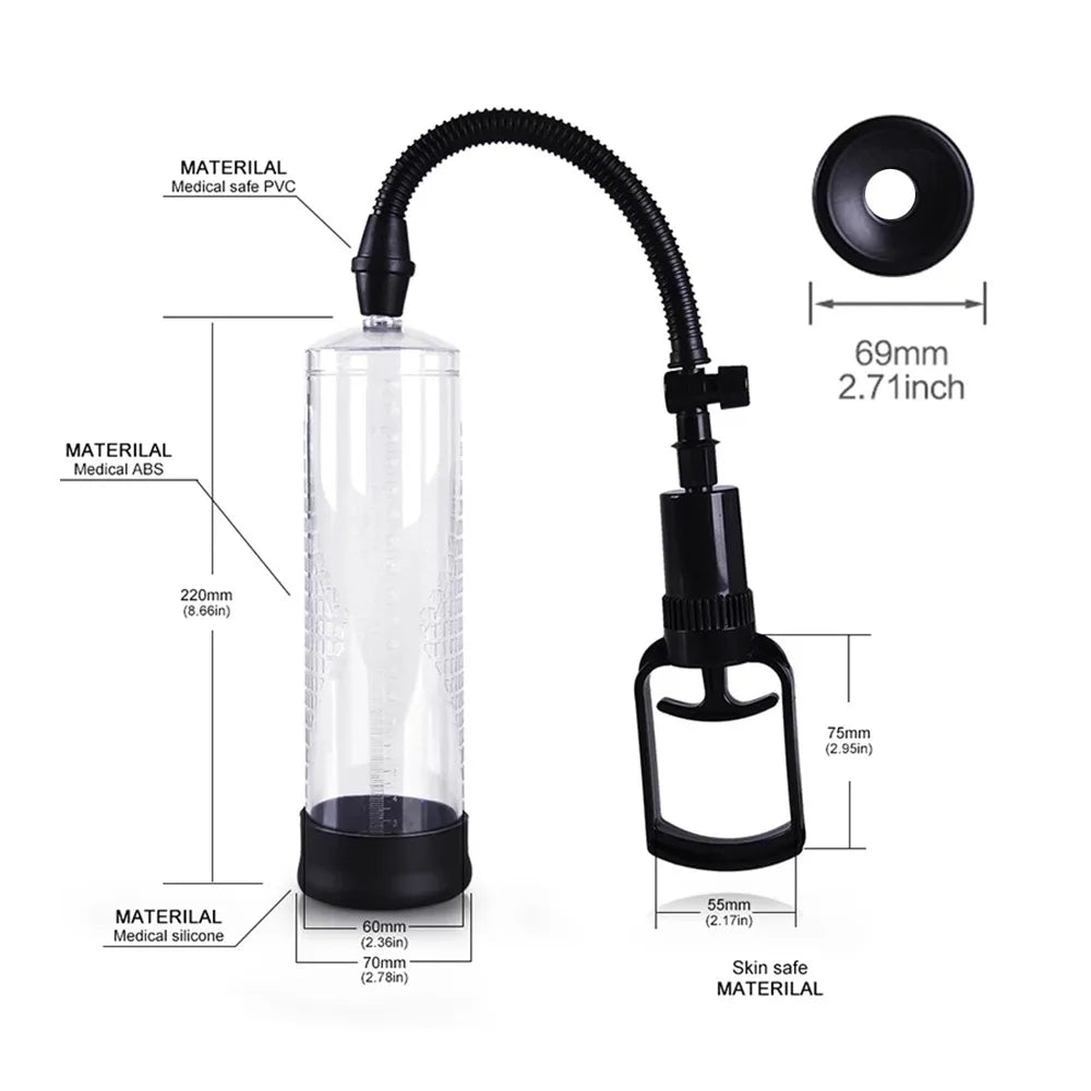 Pompă manuală de vacuum personală cu supapă de eliberare rapidă
