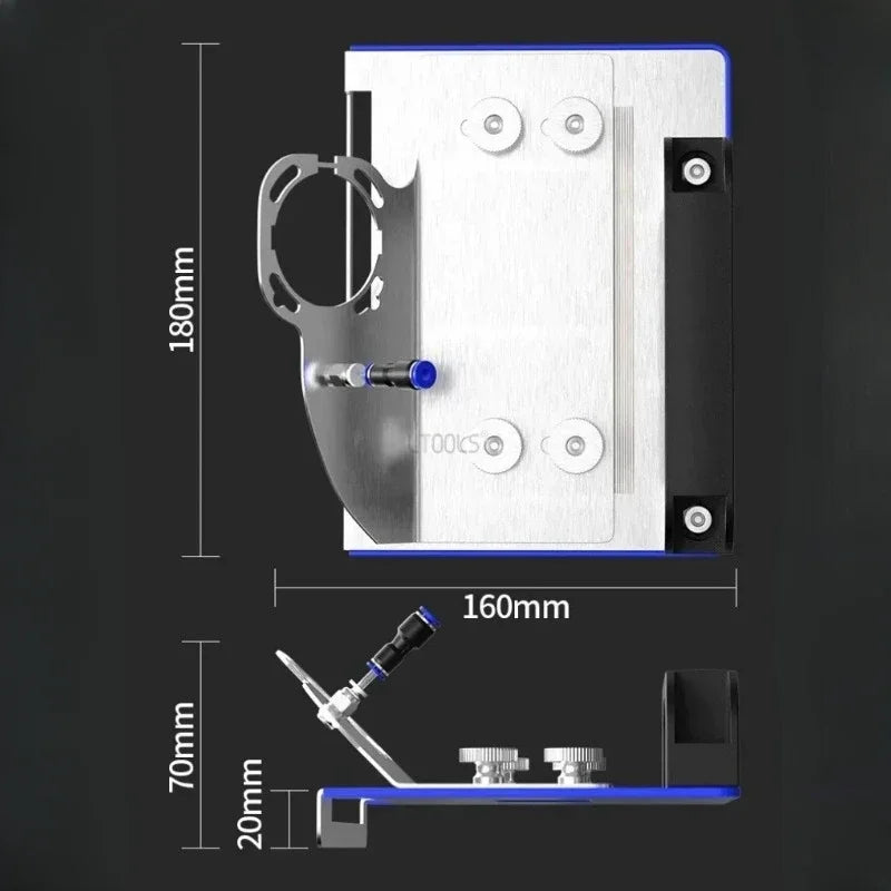 45° Tile Chamfering Guide for 100-Type Angle Grinders