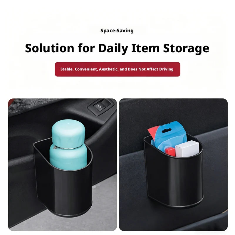 SEAMETAL Universal Car Door Cup Holder Box Extra Large Opening Multi-Functional Back Clip Storage Bucket Waterproof & Leakproof