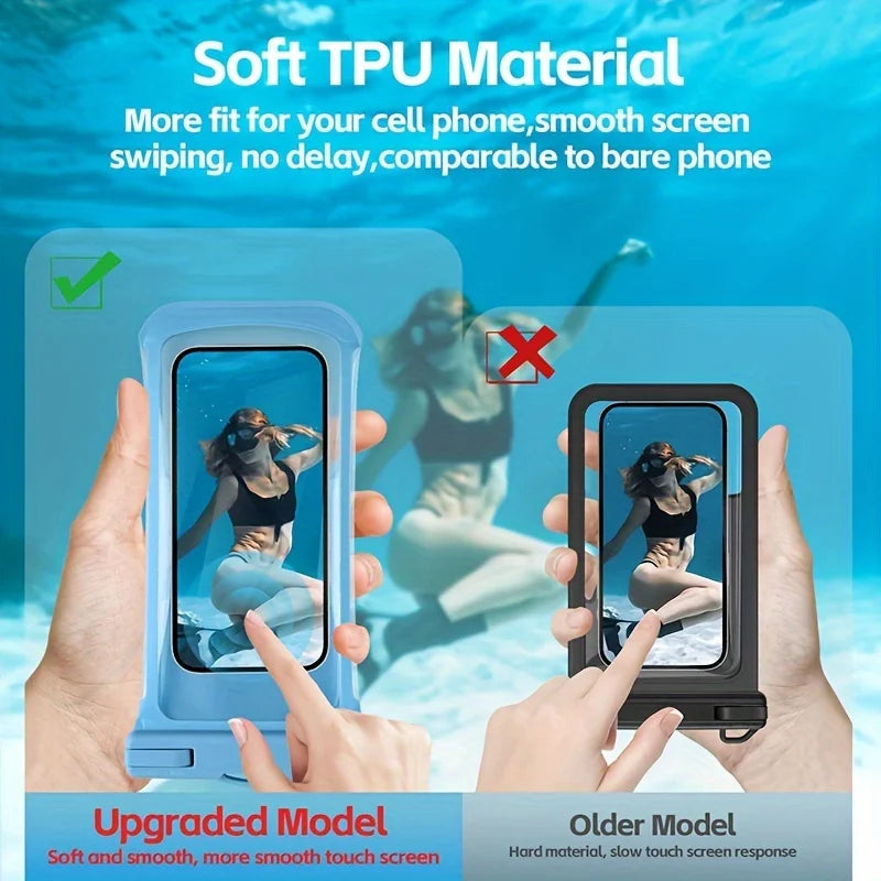 Pochette transparente pour téléphone avec cordon de cou