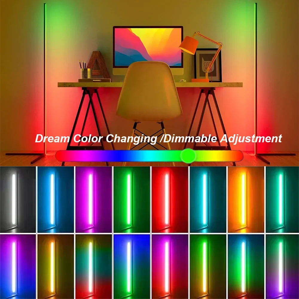 RGB-hjørnelampe, 40 cm eller 155 cm