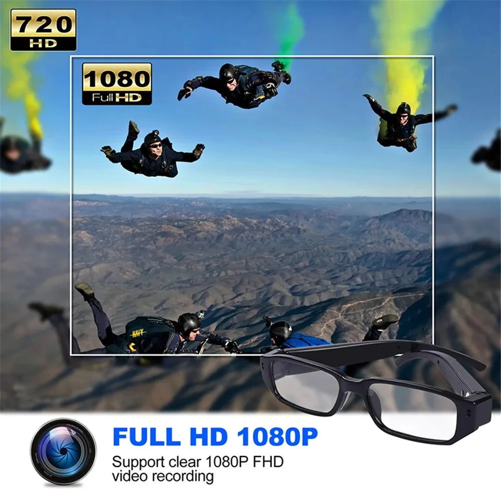 1080P HD Wearable Glasses Camera for Outdoor Sports