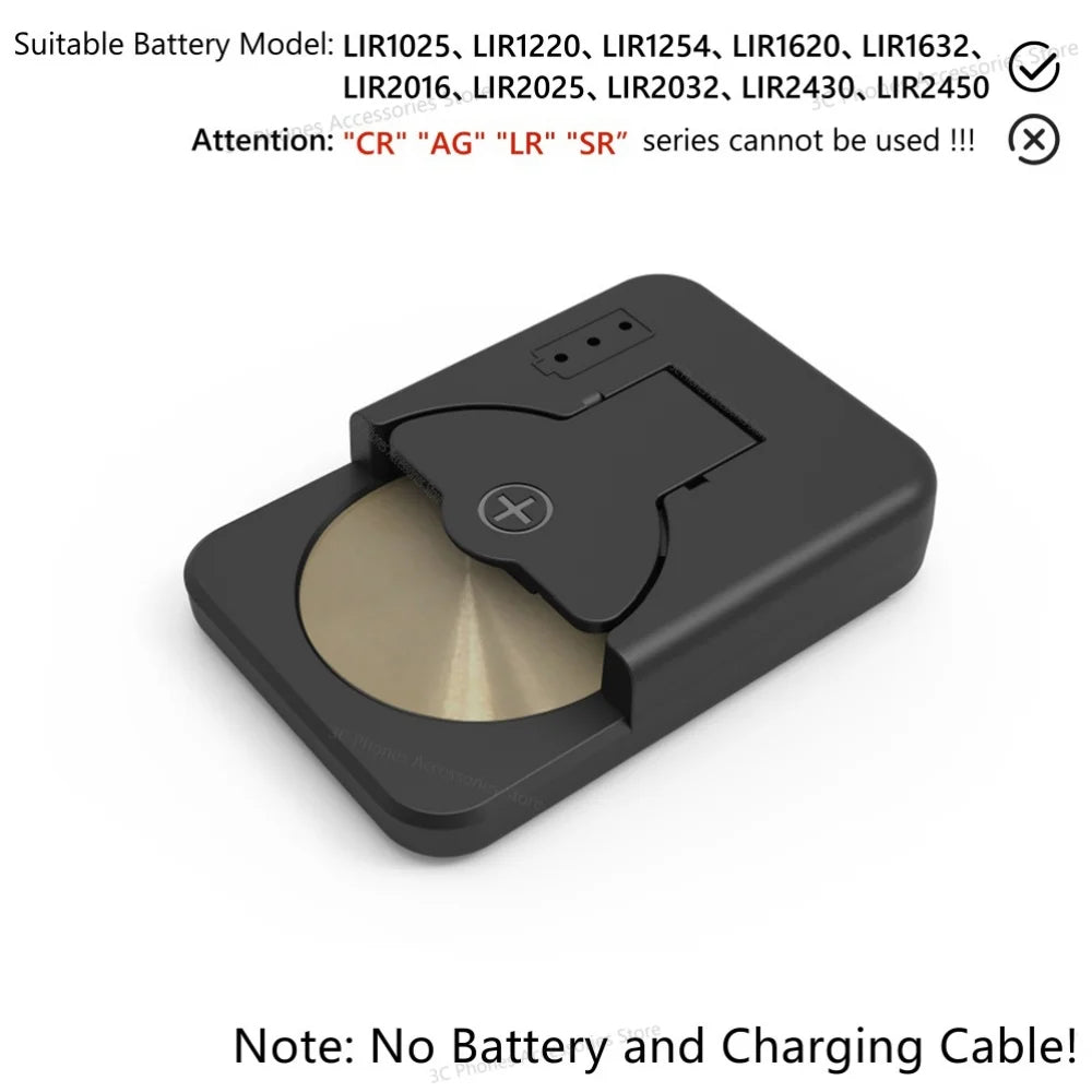 USB-C Charger for LIR Rechargeable Coin Batteries
