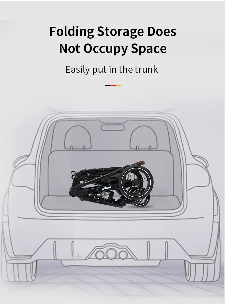 3‑in‑1 Multifunction Baby Stroller with Car Seat