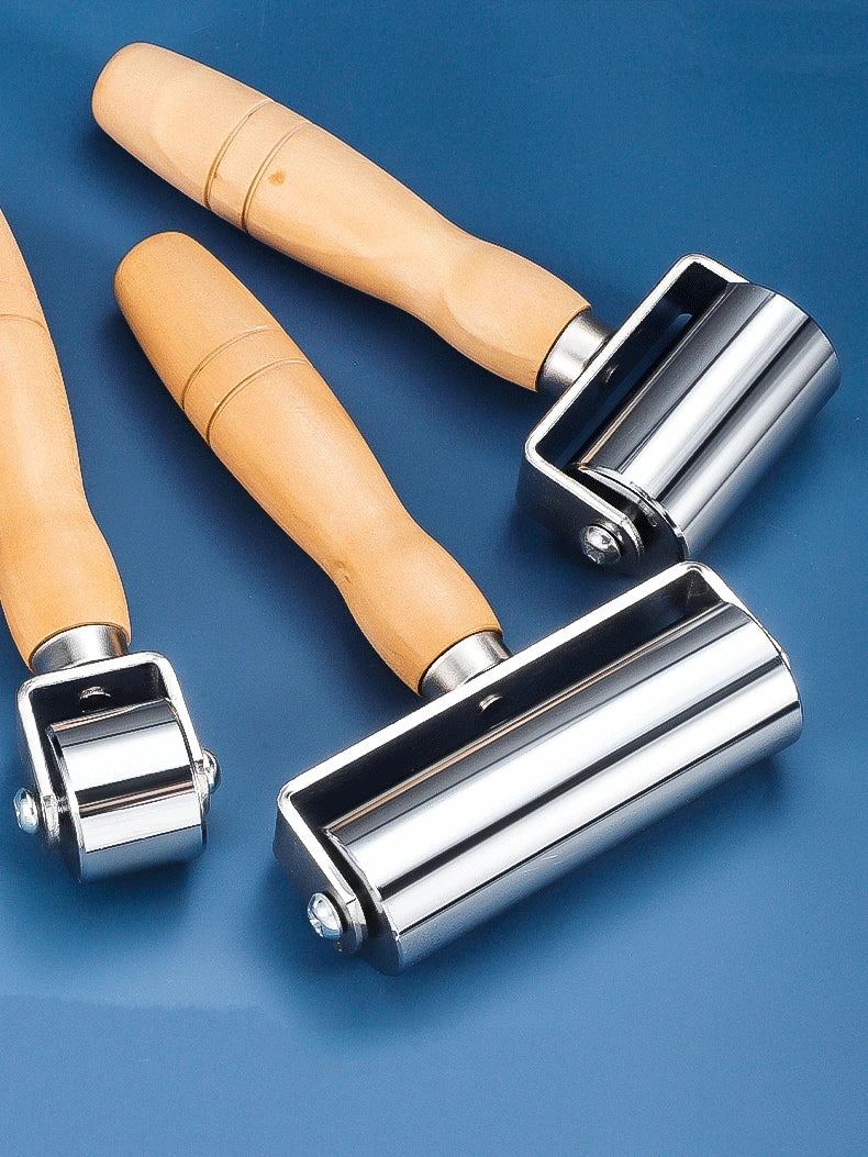 Wooden-Handle Leather Seam Roller