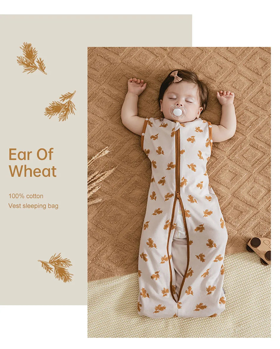 Baby Sleeping Bag Newborn Swaddle Thin Cotton Sack