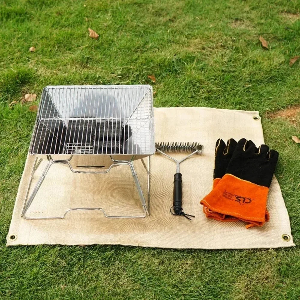 High Temperature Fire Blanket for Camping, Picnics and Barbecues