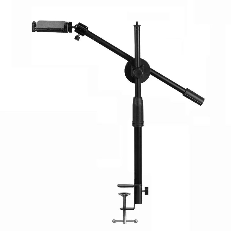 Overhead Desktop Phone Stand with Articulated Arm