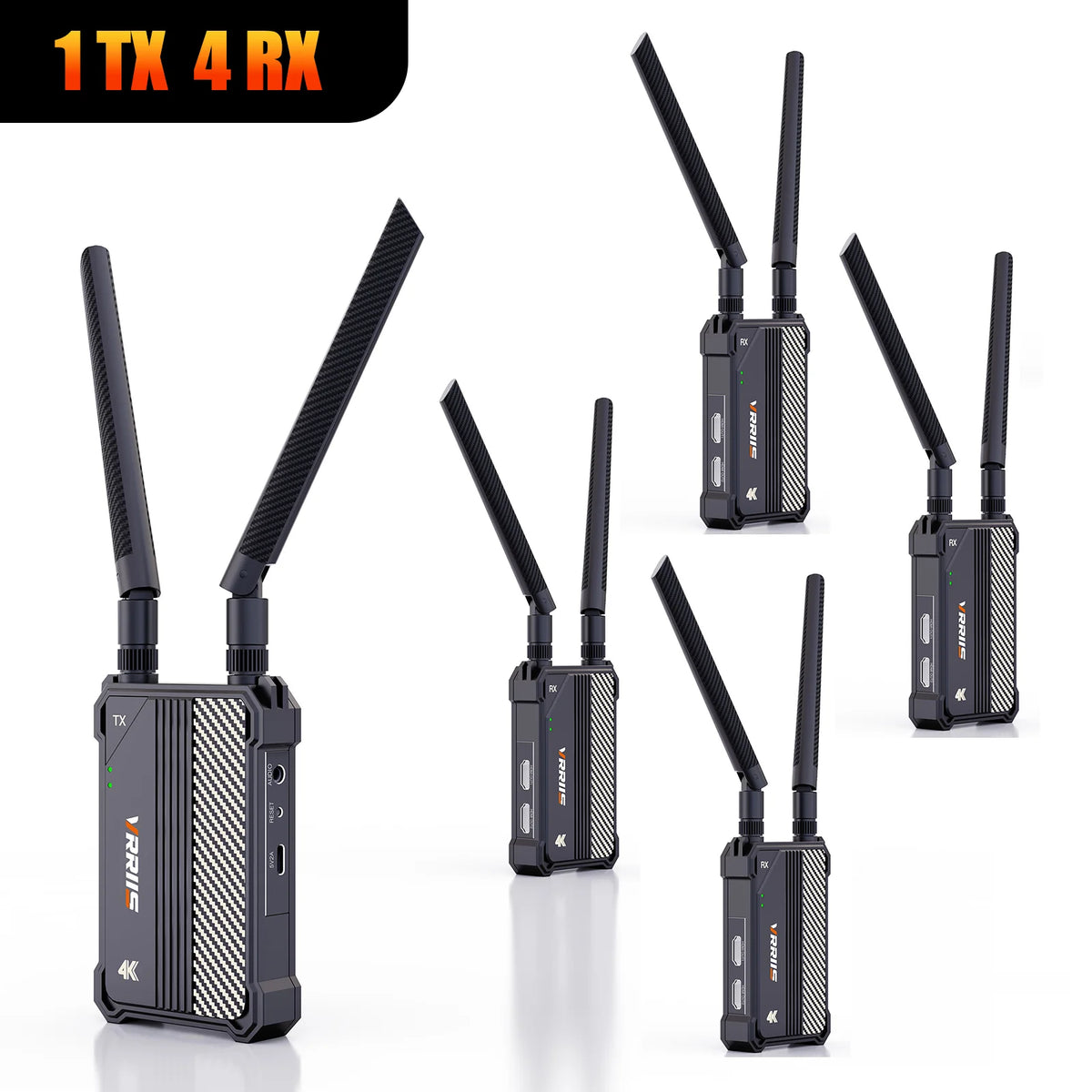 4K Wireless HDMI Transmitter and Receiver 5G Dual Band 350m Extender Kit