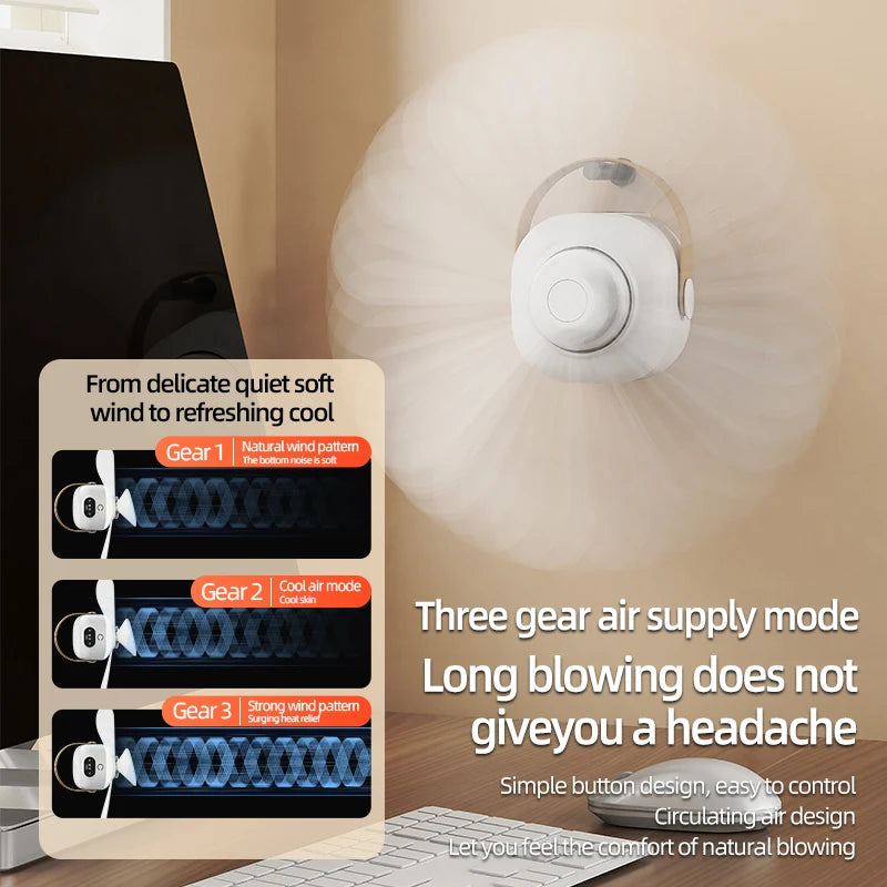 Rechargeable Ceiling Camping Fan with Remote Light for Small Spaces