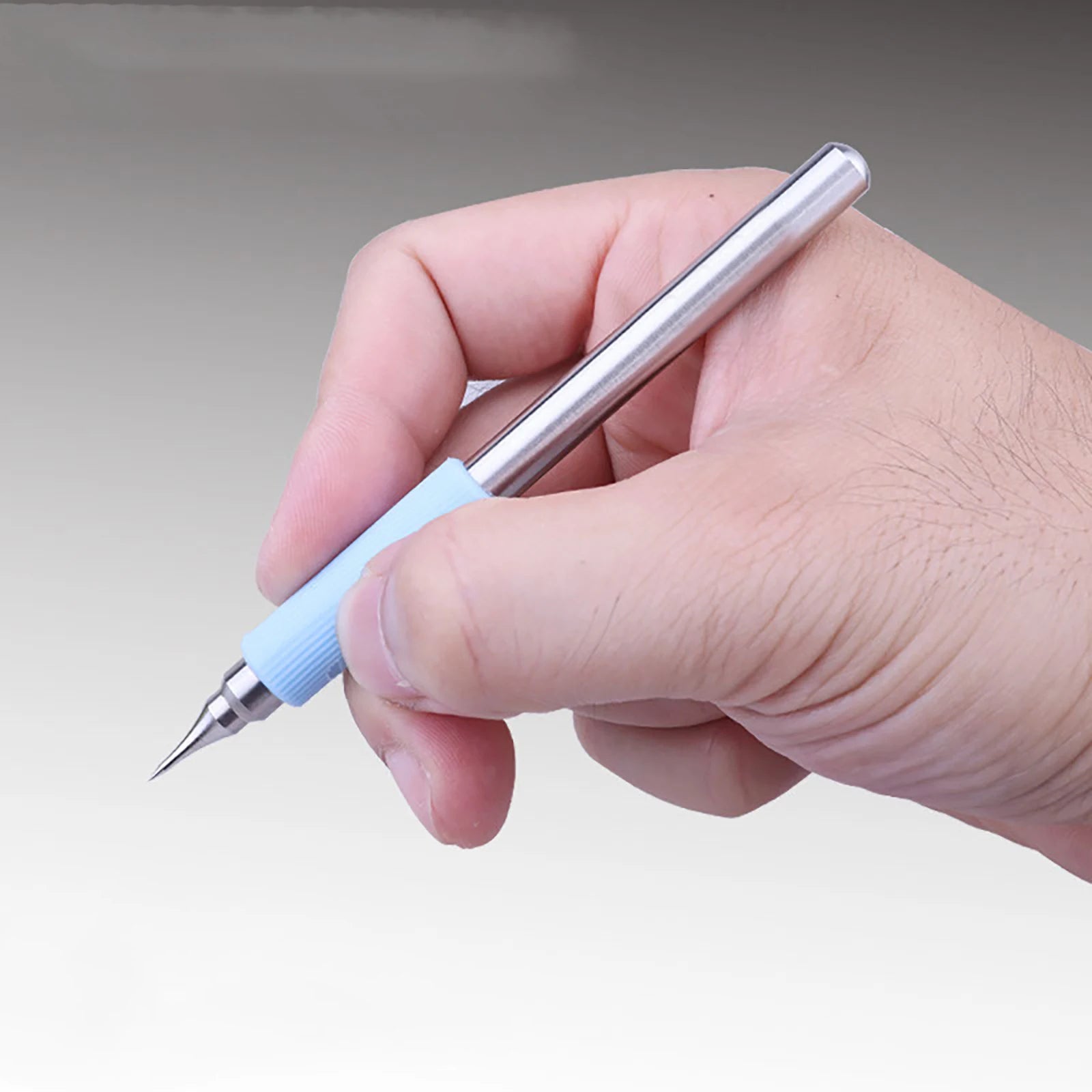 Steel Precision Scriber Tool with Grinding Stone for Model Detailing