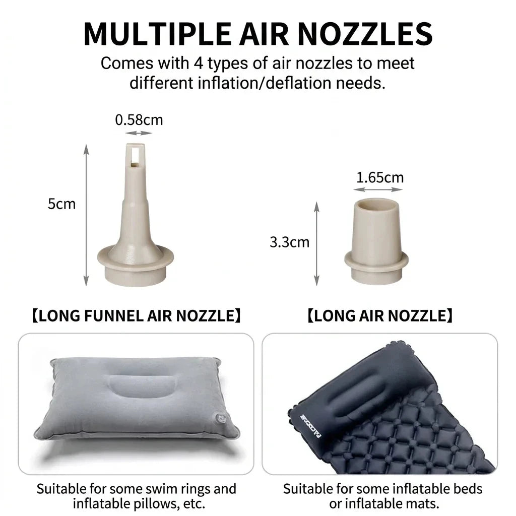 Rechargeable Camping Air Pump with Light