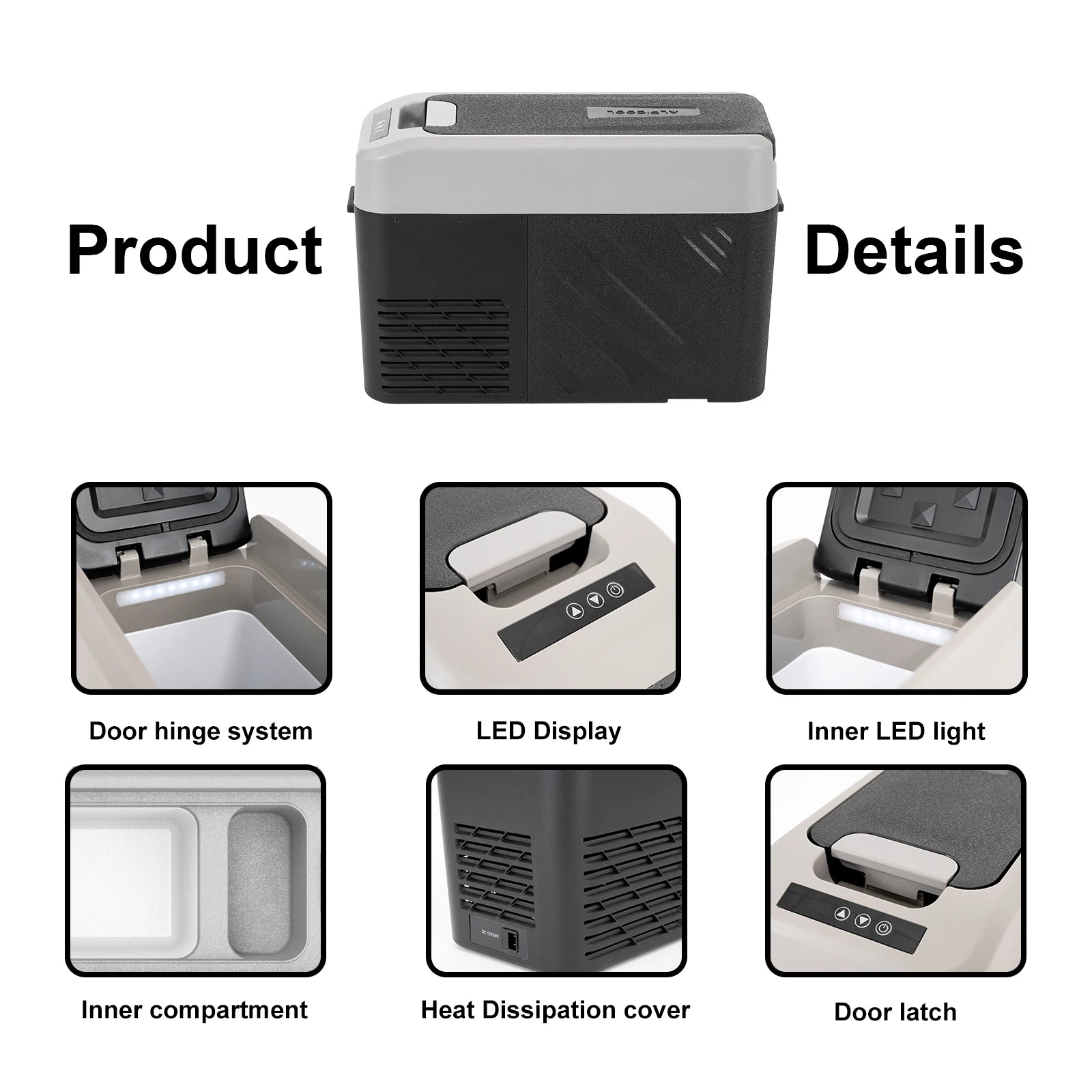 15L Portable Compressor Cool Box 12/24V DC