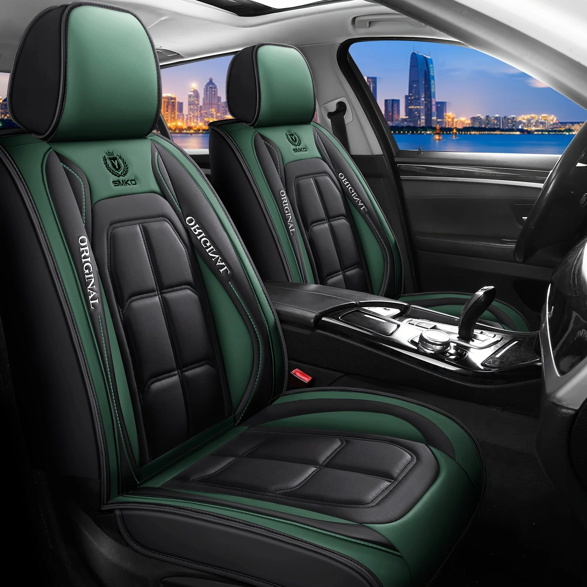 Шкіряний чохол на автомобільне сидіння "Все включено"