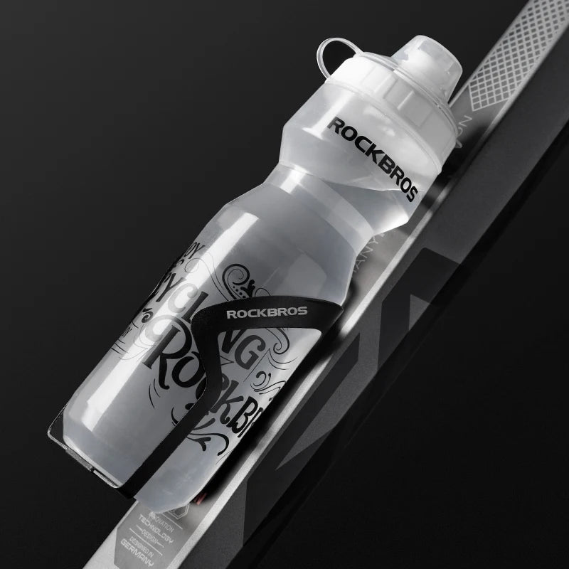 750ml cyklistická láhev na vodu s designem na mačkání, hydratační kelímek