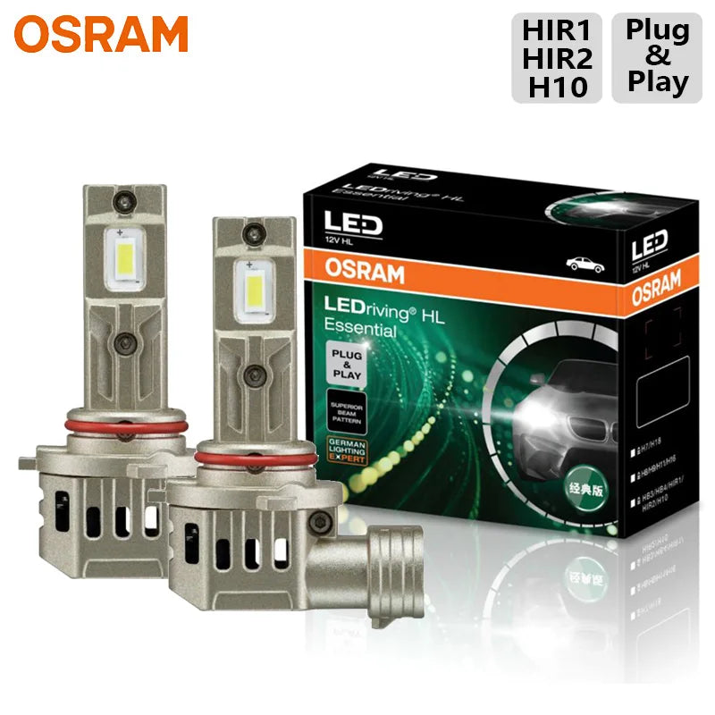 LED essentiel OSRAM H4 H7 H11 Phare voiture Plug & Play facile H8 H9 H10 H16 H18 H19 HB3 HB4 HIR1 HIR2 Lampes LED blanches Auto Puissance