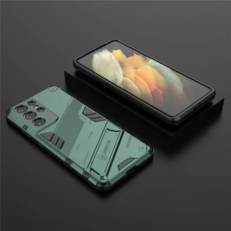 Capa de Telefone com Suporte de Anel para Modelos Selecionados do Samsung Galaxy