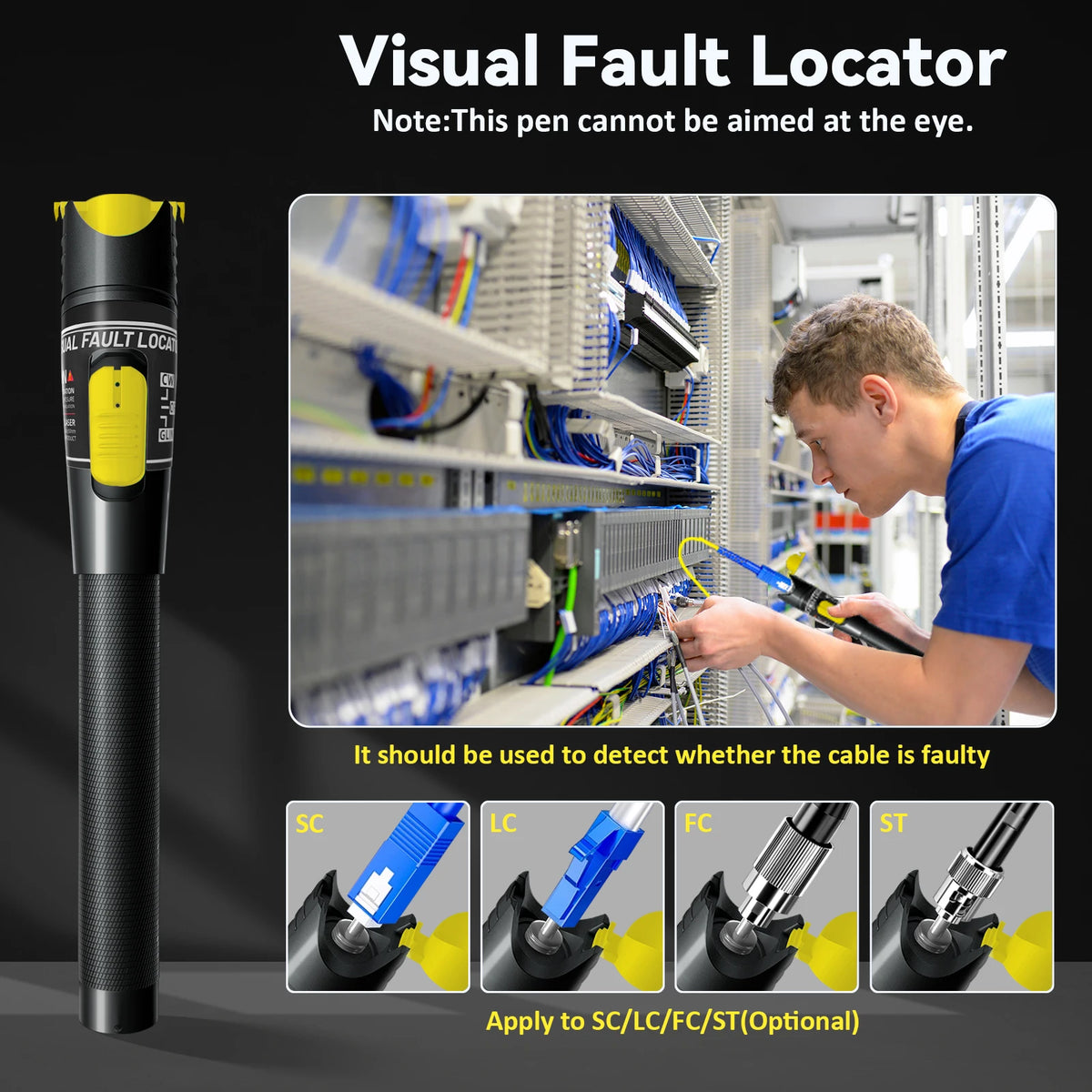 Fibre Visual Fault Locator - Output Options