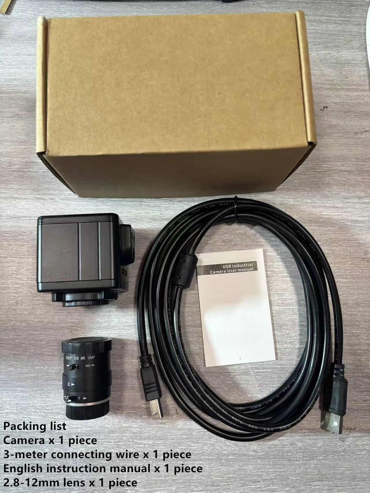 4K 8MP USB Camera with 5-50mm Zoom Lens for Motion Capture