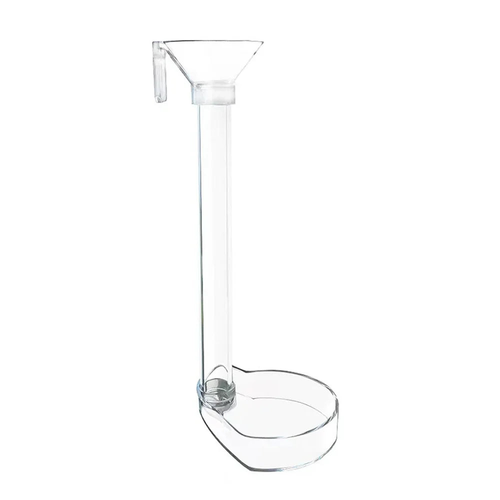 Transparent Aquarium Feeding Tube & Dish Set