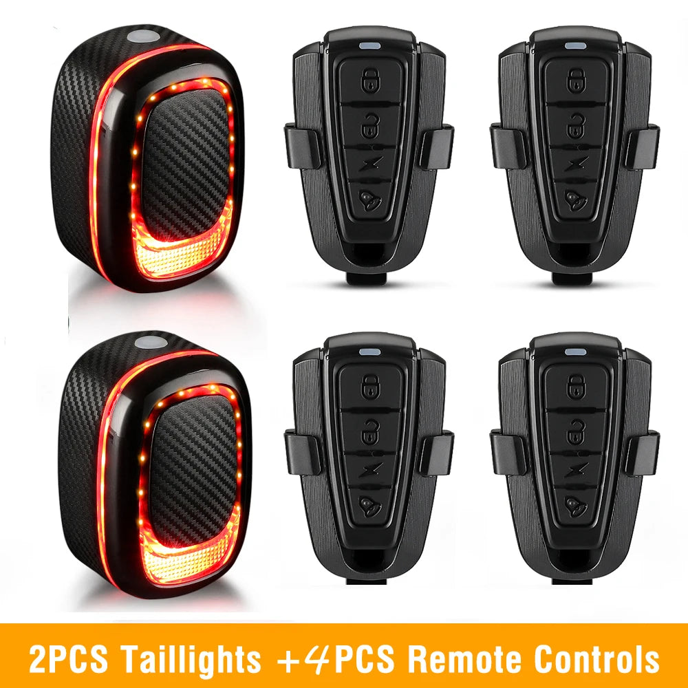 USB Rechargeable Bicycle Alarm Tail Light