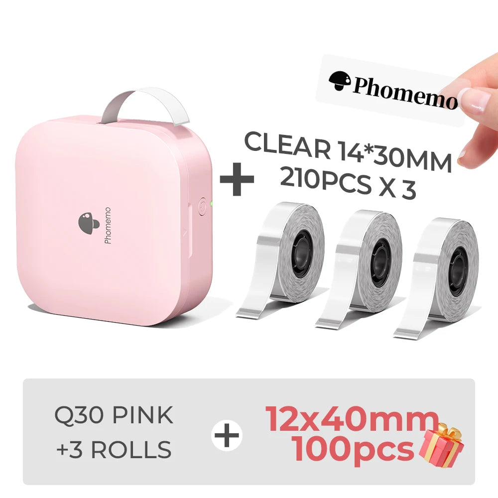 Q30 Thermal Label Printer, Pictured Packages