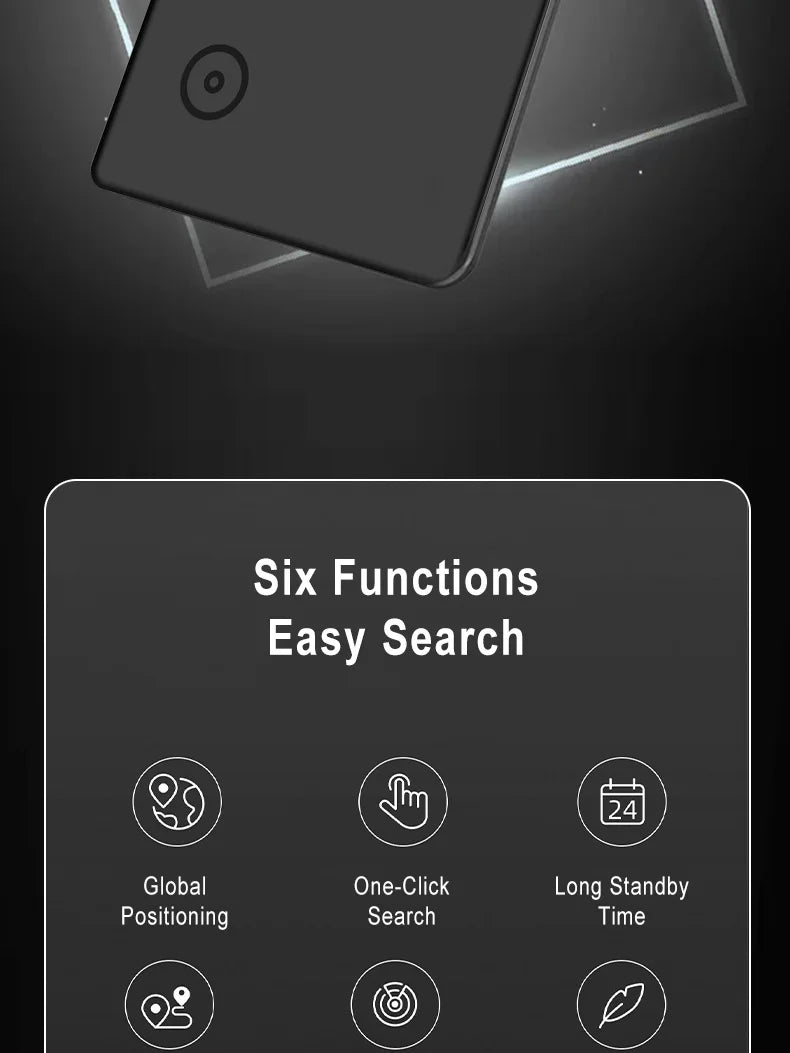 Tökéletesen vékony Find My Card nyomkövető a pénztárcáért VAT táskáért útlevél hátizsák fogantyú utazótáska laptop iOS csak Apple Bluetooth Anti Lost Locator Devi