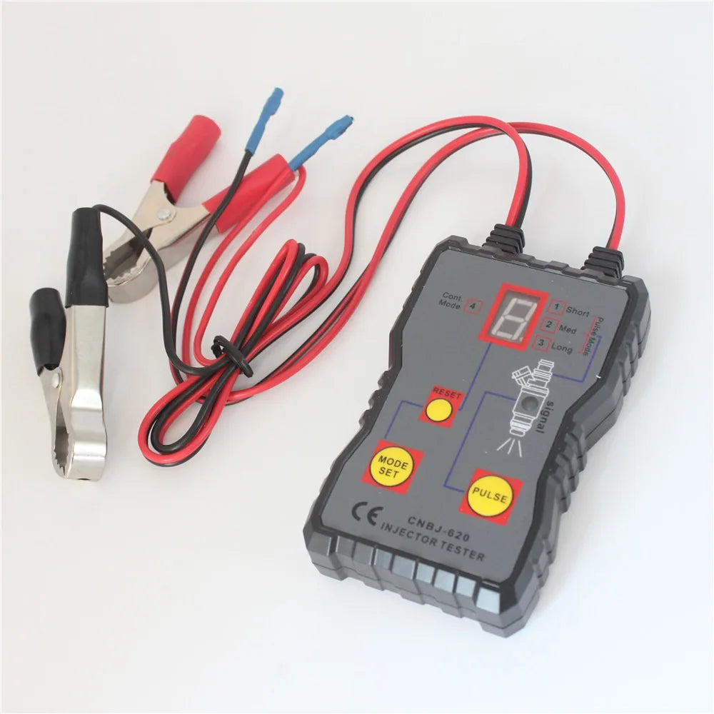 Newest Fuel System Scan Tool Automotive Cleaning Tool Kit Injector Flush Cleaner Car Fuel Injector Tester Portable 4 Pluse Mode