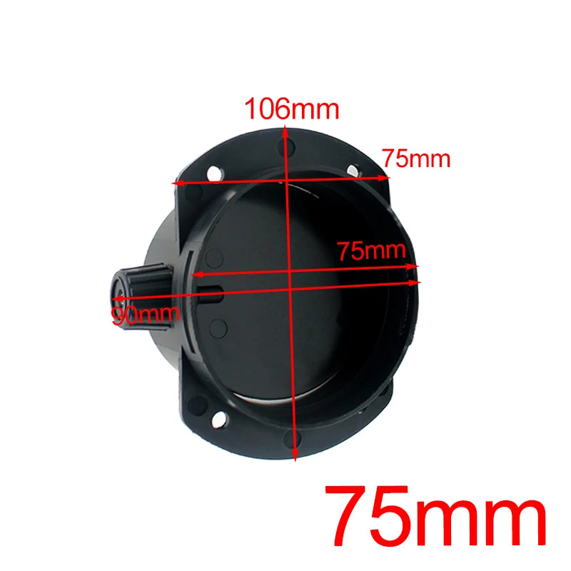 Diesel Parking Heater Air Duct Connector with Adjustable Valves, 60/75 mm