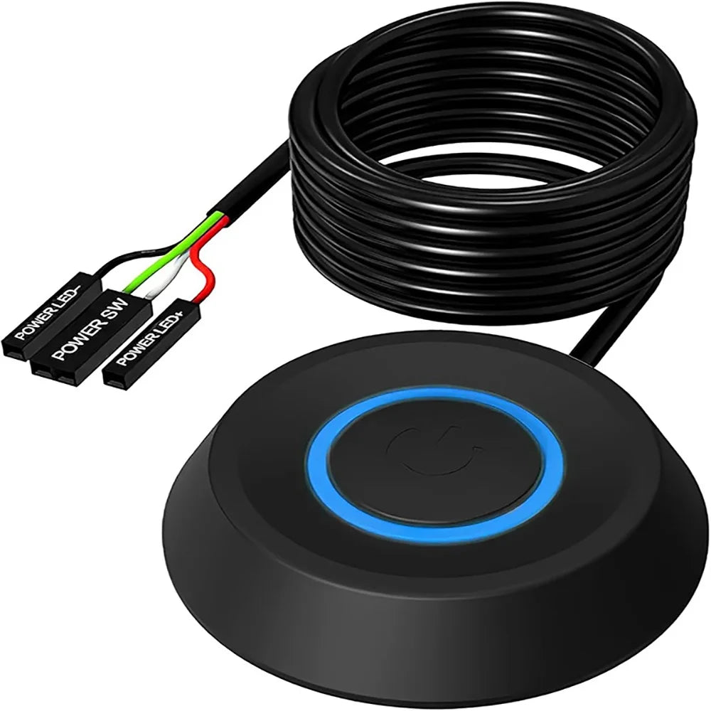 Cable externo para interruptor de encendido de placa base de PC con LED