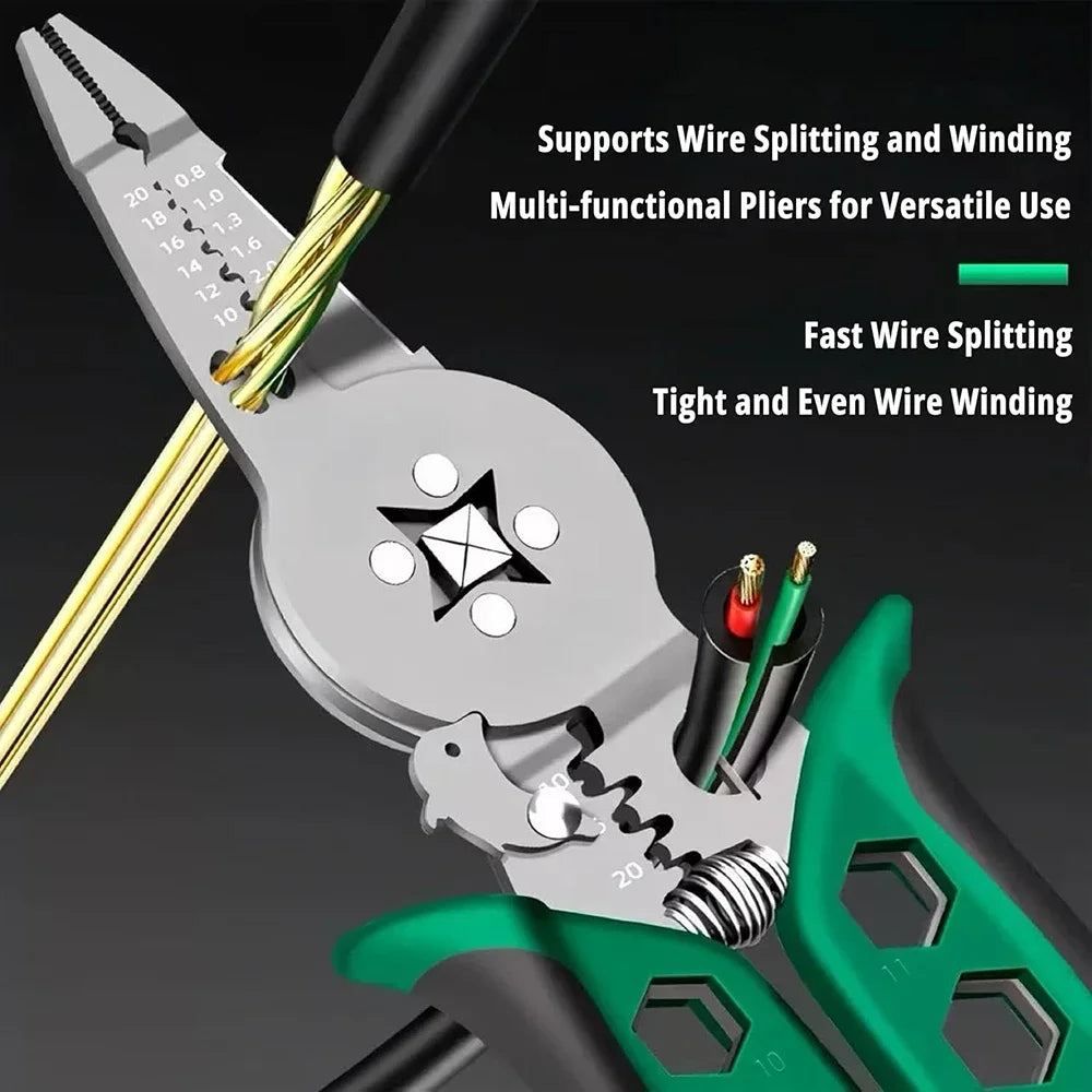 Multi Functional Electrician Tools Pliers Crimping Tool set For Wire Splitting And Stripping Specialized For Electricians