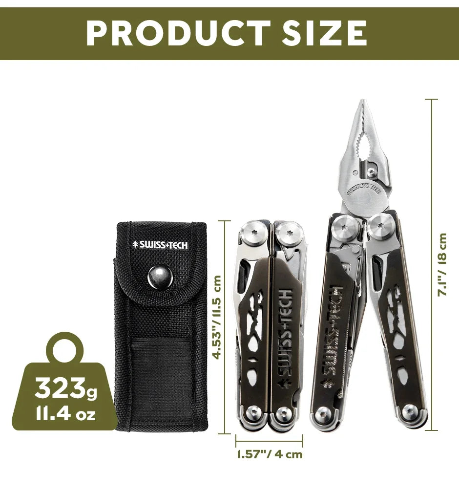 37-in-1 Folding Pliers Multitool