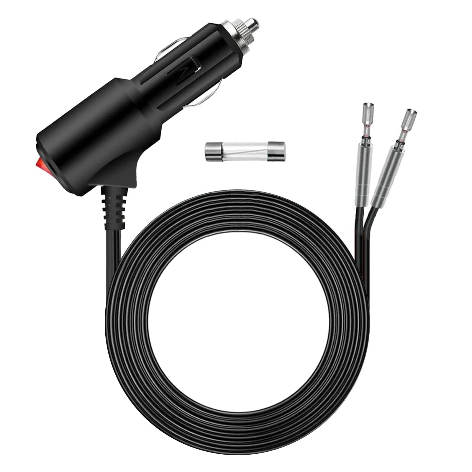 Cabo Extensor para Isqueiro de Carro Timeproof com Botão Liga/Desliga Cabo de Alimentação Universal Acessórios para Carro