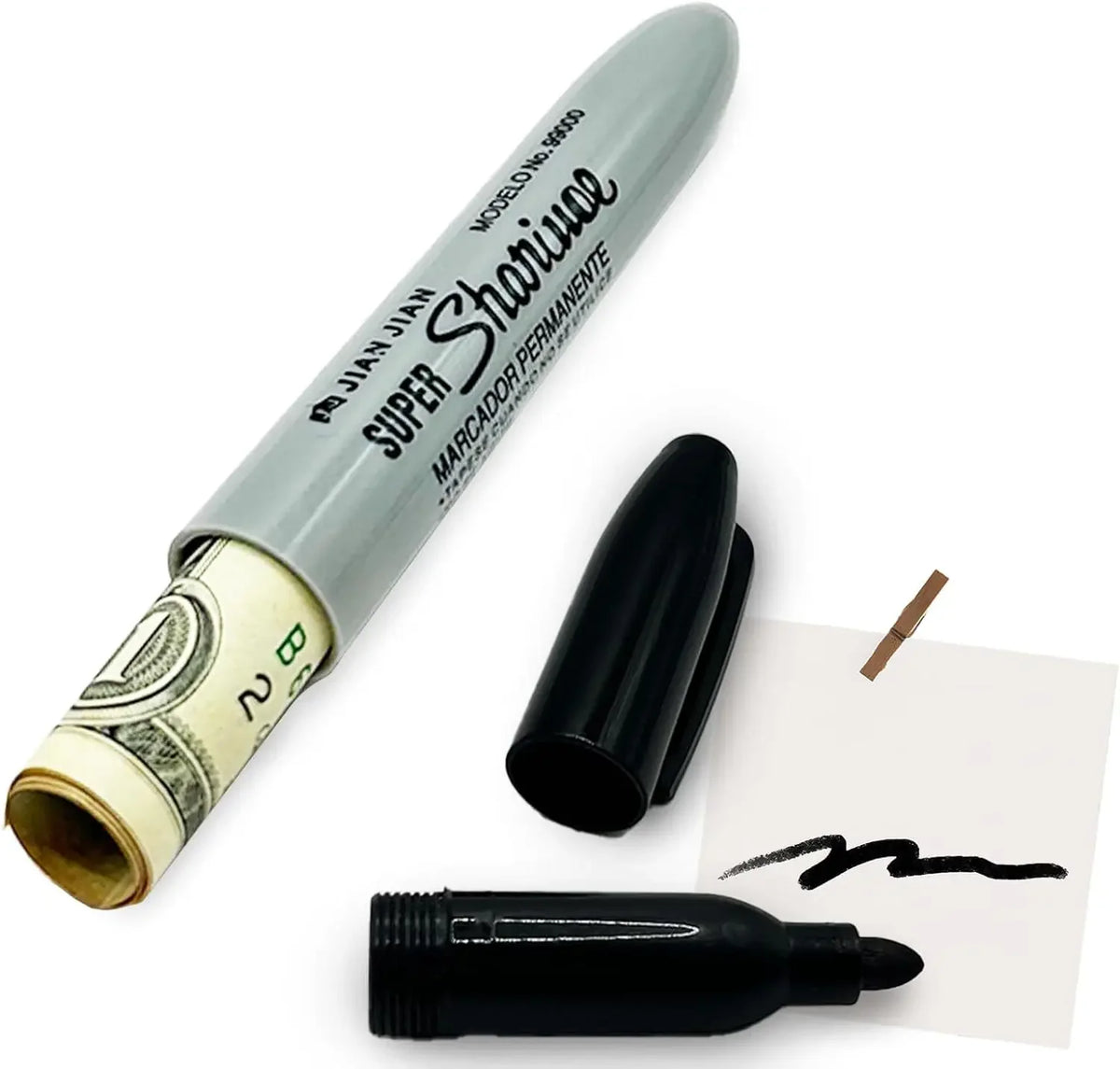 Multi-Function Hidden Compartment Marker Pen