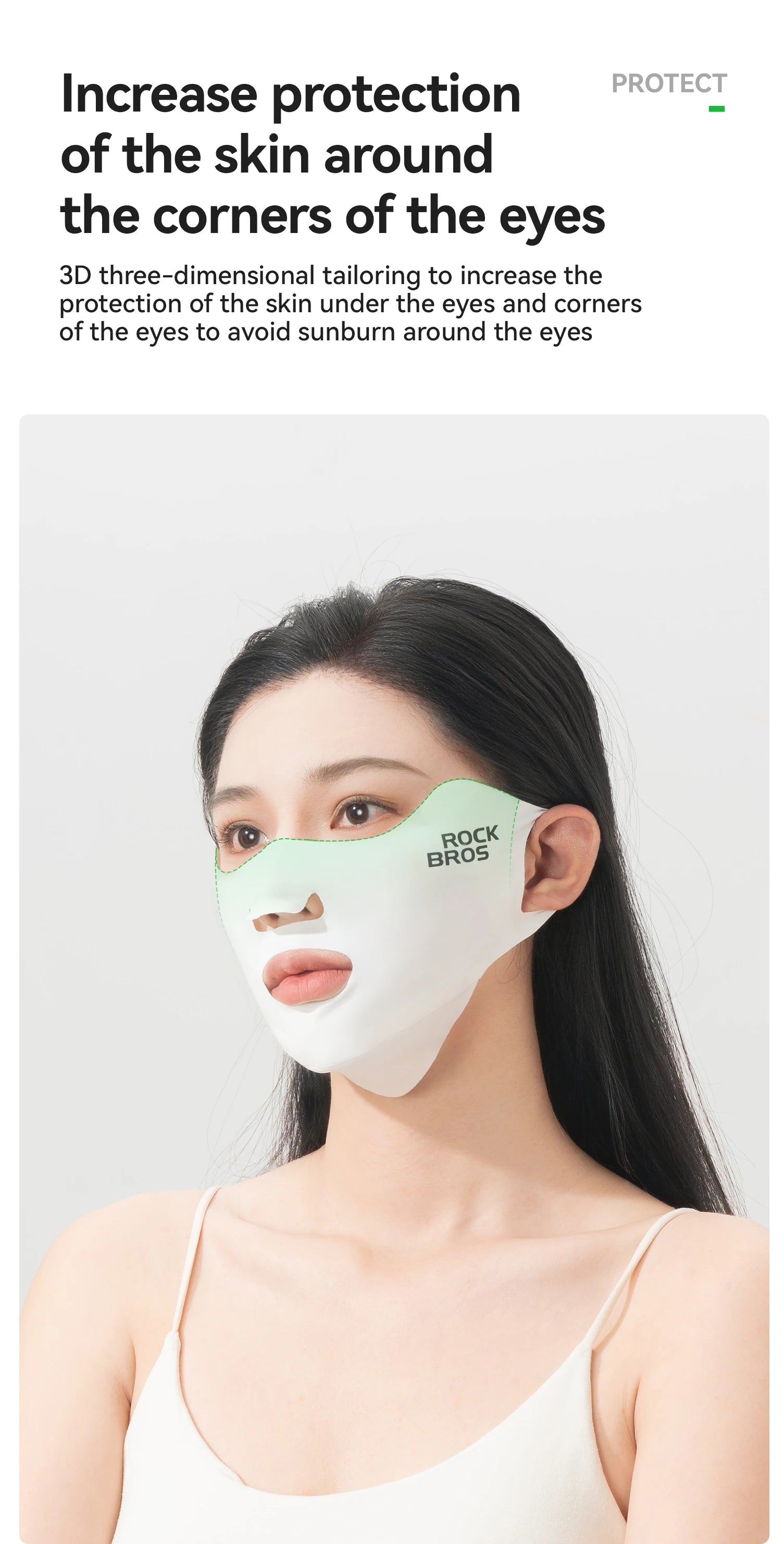UPF50+ Ice Silk Cycling Face Mask for Sun Protection