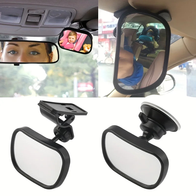 Rétroviseur réglable pour siège arrière de voiture avec deux supports