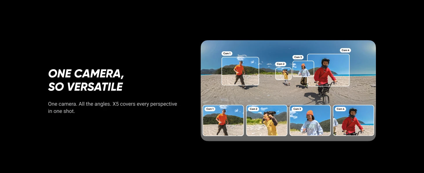 Insta360 X5 Camera 8K Waterproof 360° Action Cam