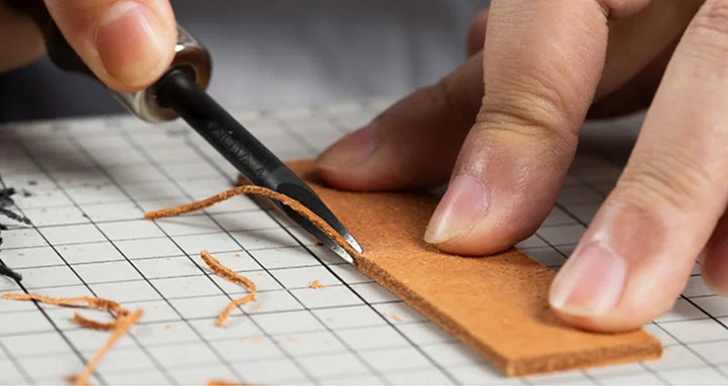 Wooden-Handle Leather Edge Beveler