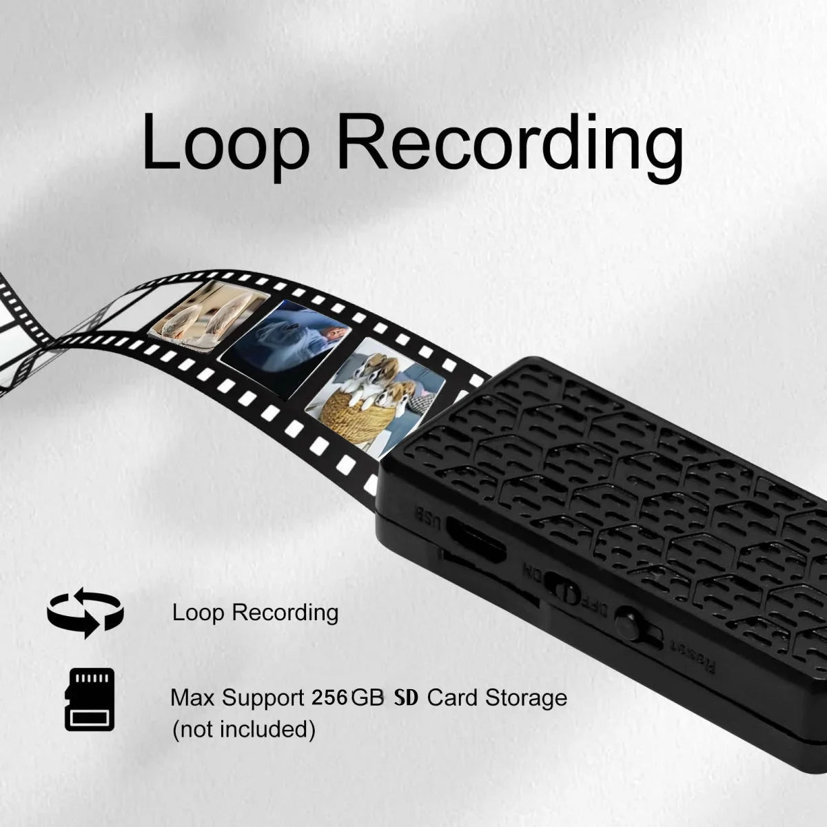HD WiFi Mini Camera met Bewegingsdetectie & Afstandsbediening