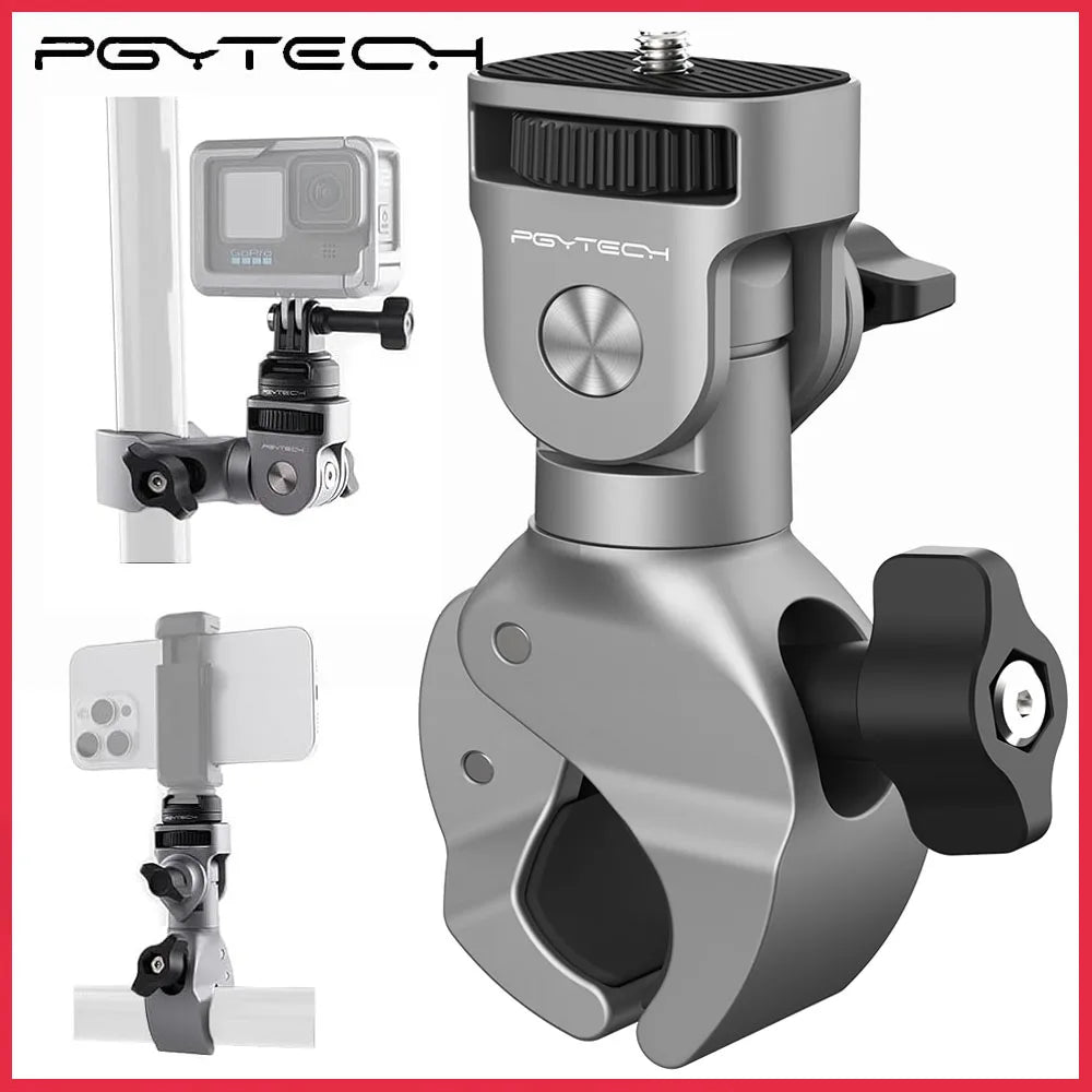 Supporto Super Clamp PGYTECH 17–37mm con adattatore 1/4"